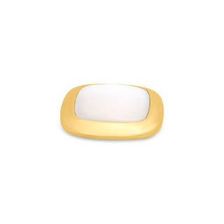 Koop white Melano Kosmic Gem Square Large stone Gold (28MM)