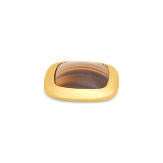 Koop brown Melano Kosmic Gem Square Large stone Gold (22MM)
