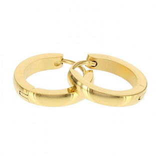 Kaufen gold Kalli Edelstahl-Ohrring glänzend rund 1832 (16mm)
