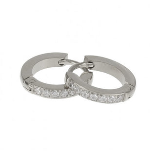 Kaufen silber Kalli Edelstahl-Ohrring Kristall 1868 (13 mm)