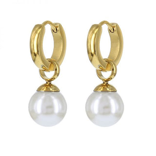 Kalli edelstalen Oorbel Parel (13MM)
