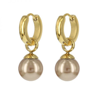Kalli edelstalen Oorbel Parel (13MM)