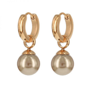 Kopen rose Kalli edelstalen Oorbel Parel (13MM)