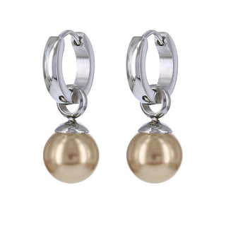 Kalli edelstalen Oorbel Parel (13MM)