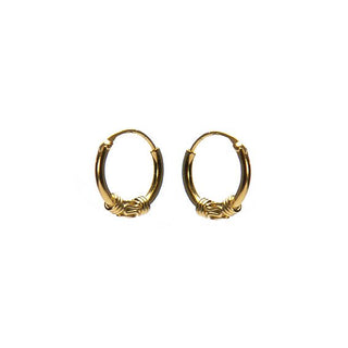 Bijoutheek Bali Creolen Gold (10-12mm)