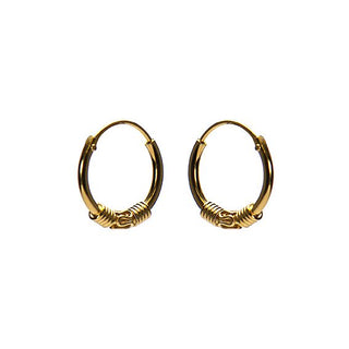 Bijoutheek Bali Creolen Gold (10-12mm)