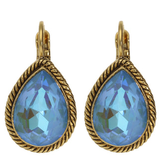 Kopen licht-blauw Camps & Camps oorhangers goud 1d963