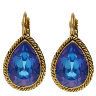 Kopen donker-blauw Camps & Camps oorhangers goud 1d963