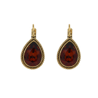 Kopen smoked-amber Camps & Camps oorhangers goud 1d963