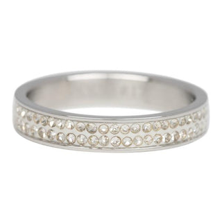 Kopen zilver iXXXi invulring Double Zirconia (4MM)