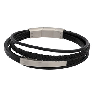 iXXXi Jewelry heren armband Kevin Zwart (LENGTE: 21.5CM)