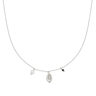Yehwang Ketting schelp parel zilver