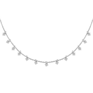 Yehwang Ketting mini morning star zilver