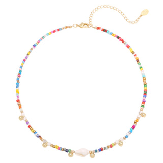 Yehwang Collier rainbow schelp multi