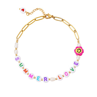 Yehwang Enkelbandje Summer Love Goud