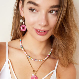 Bijoutheek Collier Discs Multi