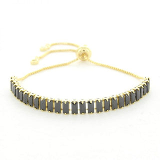 Kalli Bracelet Elongated Black Stones 2635 (18cm)