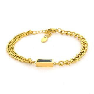 Kalli Kalli Bracelet (Jewelry) Square Stone Black