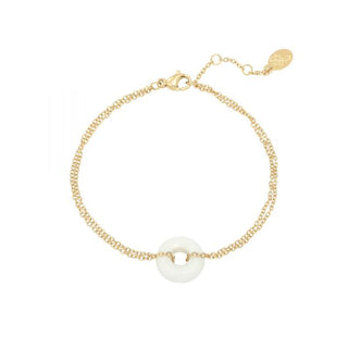 Yehwang Armband ring wit goud