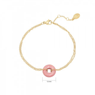 Yehwang Armband ring roze goud