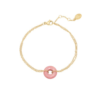 Yehwang Armband ring roze goud