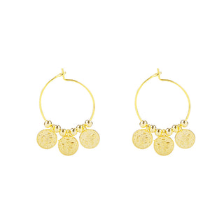 Yehwang Oorbel ring munten goud