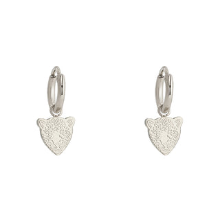 Yehwang Earring leopard head silver