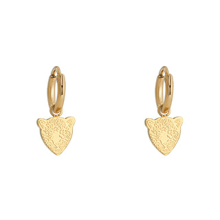 Yehwang Earring leopard head gold