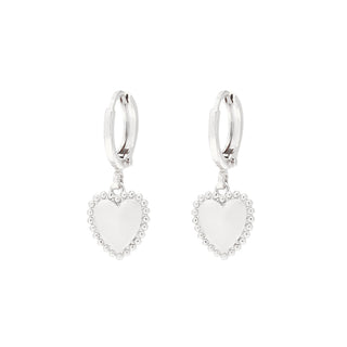 Yehwang Earring large heart silver