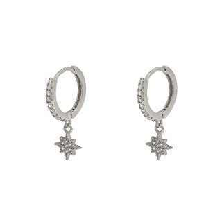 Yehwang Earring morningstar silver crystal