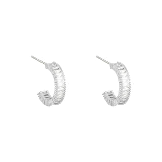 Yehwang Ohrringring Kristallsilber