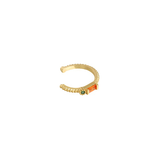 Bijoutheek Earcuff Spezialstein grün/rosa
