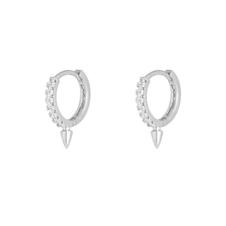 Yehwang Ohrringe kleiner Kegel Strass