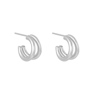 Yehwang Ear Stud Two Hoops
