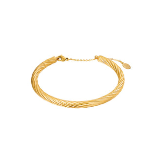 Kopen goud Yehwang Armband Bangle Turned One Size