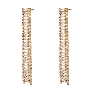 Yehwang Earring studs with rhinestones