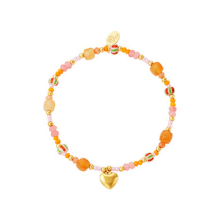 Yehwang Armband armband kralen goud hart