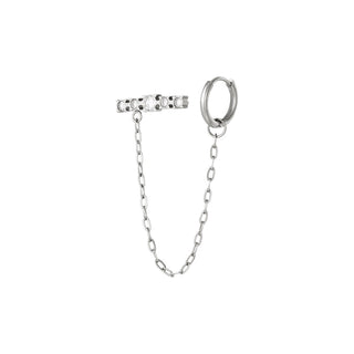 Yehwang Earring And Ear Stud White Stones