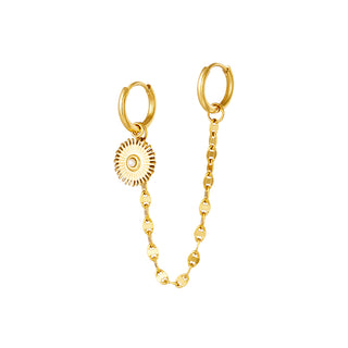 Yehwang Circle Pearl Earrings