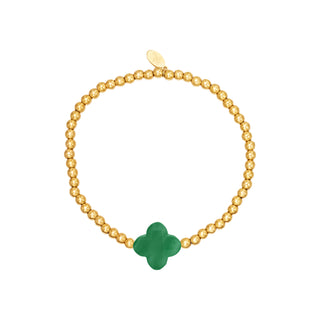 Kopen groen Bijoutheek Armband (sieraad) Elastiek Klaver