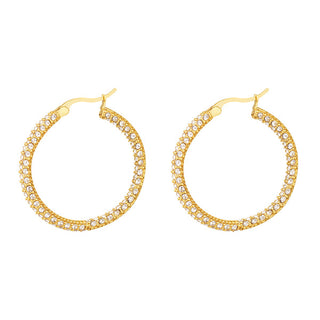 Bijoutheek Earrings White Stones