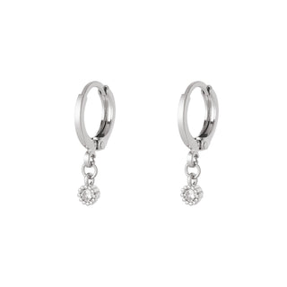 Bijoutheek Oorringen Zirkonia Crystal (10,12,15MM)