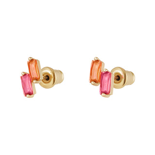 Bijoutheek Ear studs double baguet