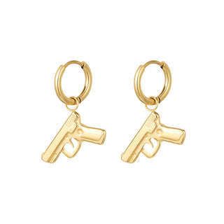 Bijoutheek Earrings Pistol 3D