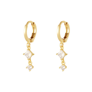 Bijoutheek Earrings 2 Stones