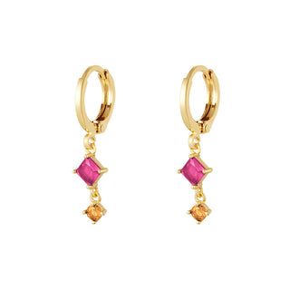 Bijoutheek Earrings 2 Stones