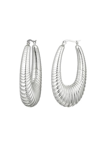 Bijoutheek Ohrringe Ovales Muschelmotiv