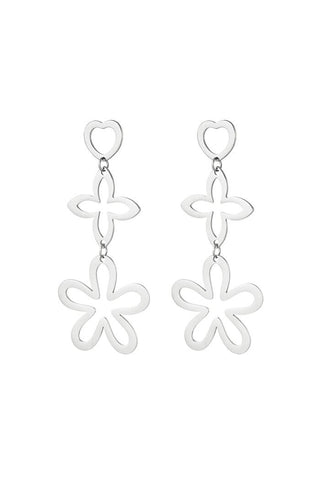 Bijoutheek Oorknoppen Statement 3 Charms Flower