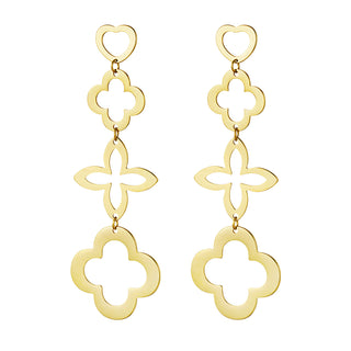 Bijoutheek Ear Studs Heart Shamrocks