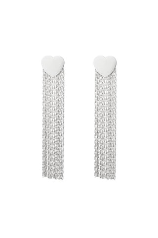 Bijoutheek Ear Studs Heart Strings